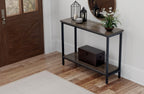 Dark Brown Sofa Table with Transitional Style - Harpe