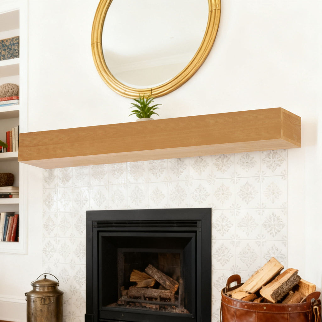 Floating Fireplace Mantel Shelf with Invisible Wall Mount - Multiple Colors