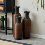 Classic And Neat Floor Vase with High Independent Stand - Multiple Colors