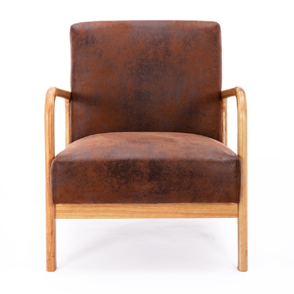 Mid-Century Modern Accent Chair with Cushioning - Multiple Colors