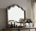 Weathered Mirror with Beveled Edge - Oak