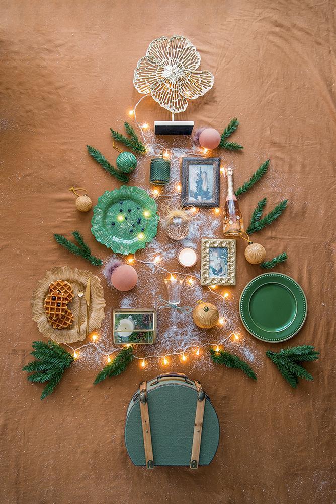 Glass Christmas Ball Ornaments with Hanging Loop - Light Brown
