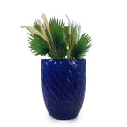 Ceramic Planter with Drainage Hole - White or Light Blue