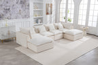 Cloud Couch Oversized Modular Sectional Sofa with Flexible Configuration - Antique White or Grey
