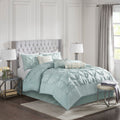 7 Piece Tufted Comforter Set Seafoam California King