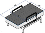 Adjustable Sleep To Stand Bed with Lift Assist and Memory Foam Mattress - Dark Gray