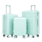 3 Pieces Set Spinner Wheel Luggage With Combination Lock