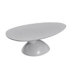 Lucky Stone Shaped Table with Sculptural Base – White, Black, or Gray
