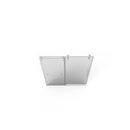 Pearl Silver Sliding Frameless Shower Door with Easy Clean Tempered Glass