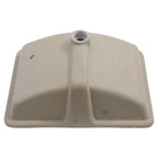 Modern Ceramic Undermount Bathroom Sink with Overflow - White or Black