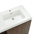 Walnut Brown GALAN 60F Winston Bathroom Vanity with Modern Functionality
