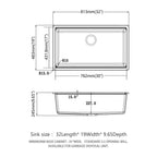 Granite Composite Workstation Undermount Kitchen Sink - Black or White