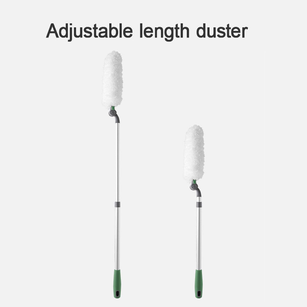 Long Handle Duster With Extension Bar - White