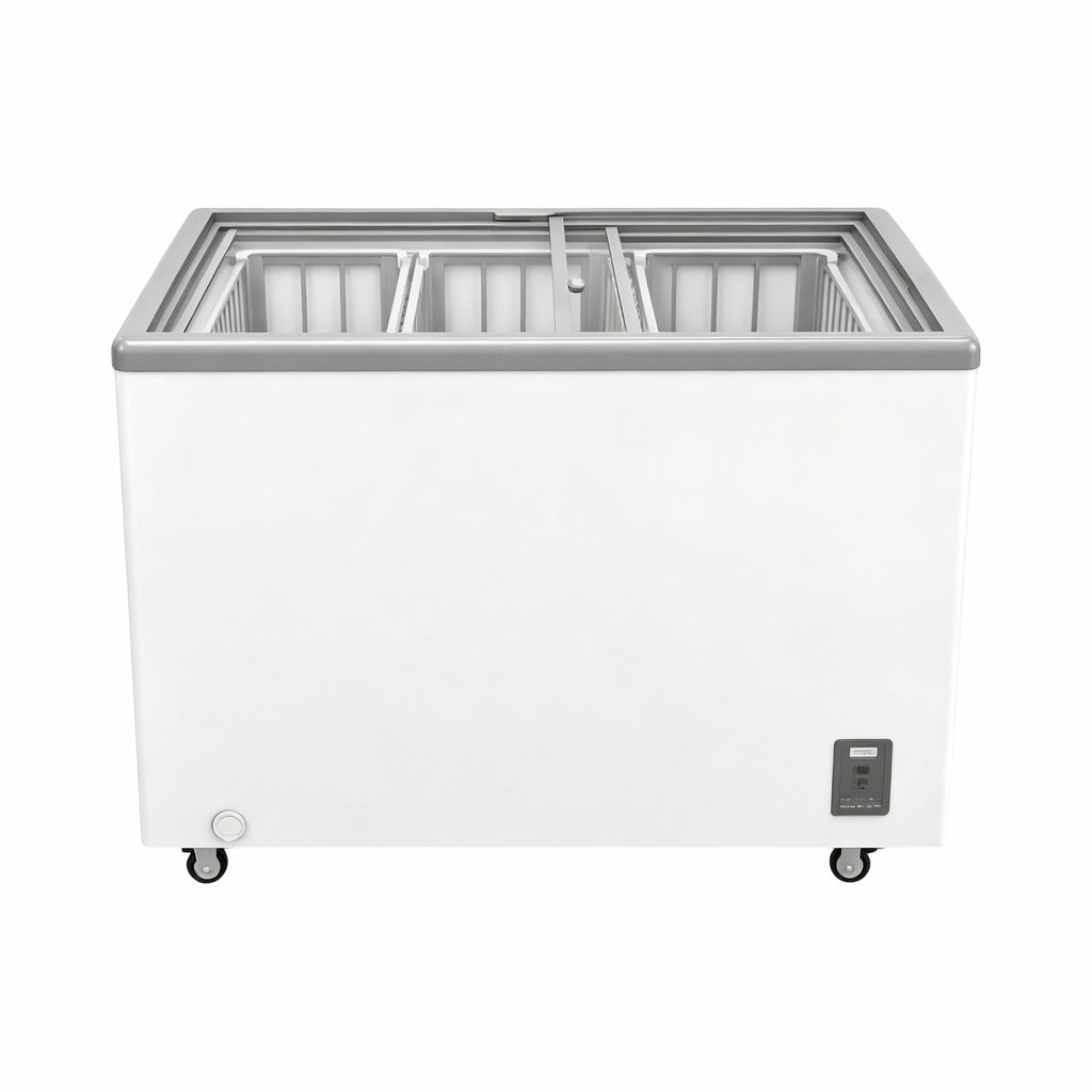 7.0 Cu.Ft Commercial Display Chest Freezer with Inverter Technology - Glass