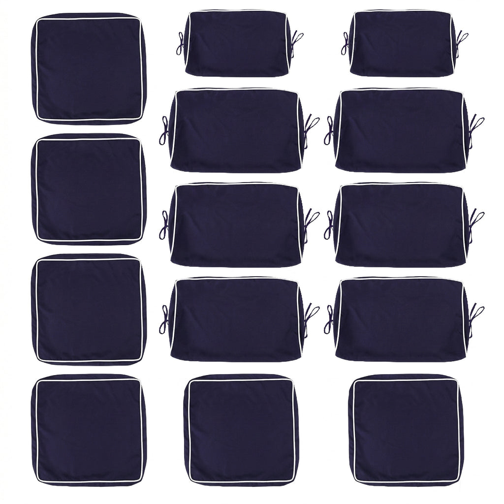Cushion Covers for 7 Pcs Wicker Rattan Sectional Sofa