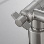 Luxury Rain Shower Head with Adjustable Arm - Brushed Nickel