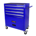 Multifunctional 4-Drawer Tool Cart with Wheels - Blue or Orange
