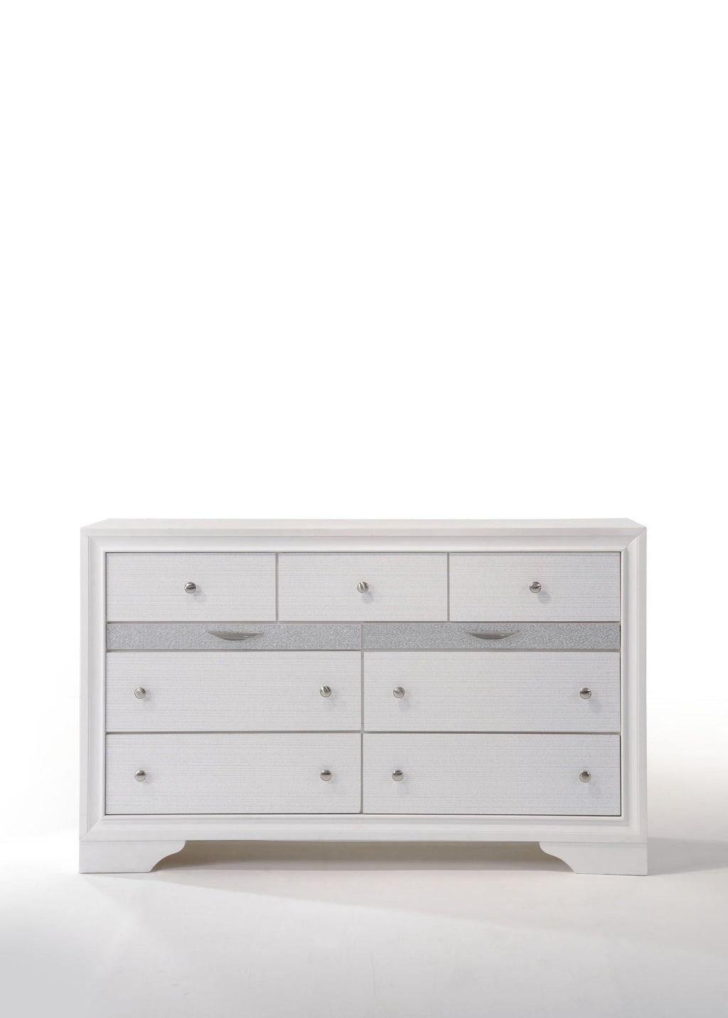 Naima Versatile Storage Dresser with Felt-Lined Jewelry Drawer – White or Black