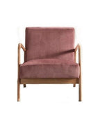 Mid-Century Modern Accent Chair with Cushioning - Multiple Colors