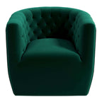 Ergonomic Design Swivel Chair with Tufted Accent - Multiple Colors