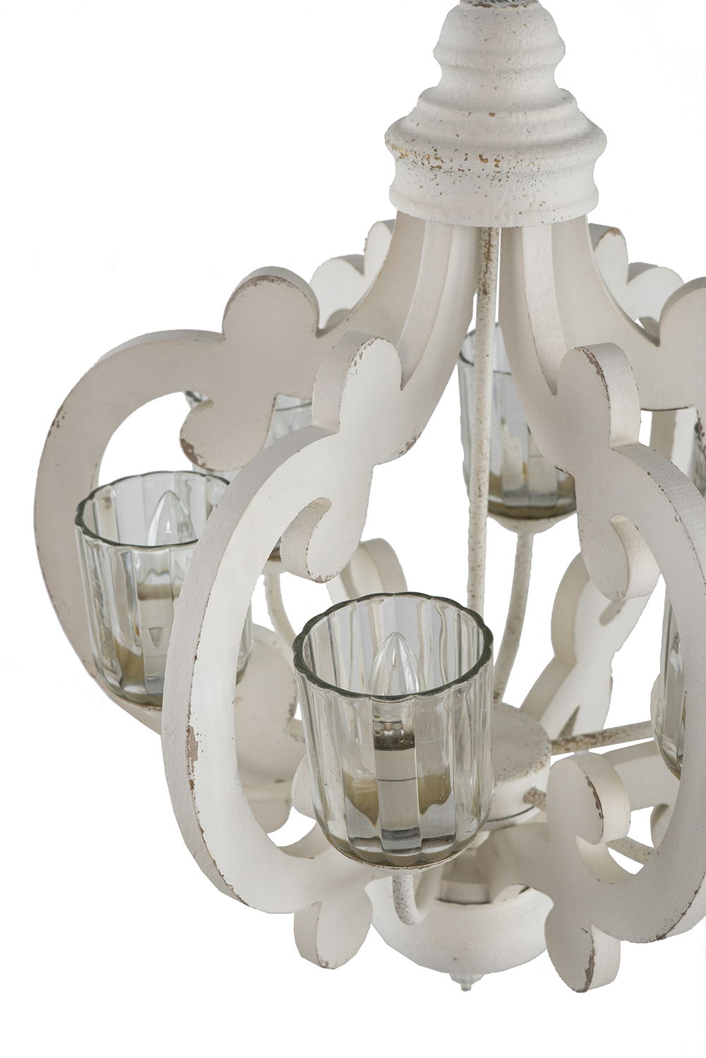 Farmhouse Chandelier with Adjustable Chain - Multiple Colors