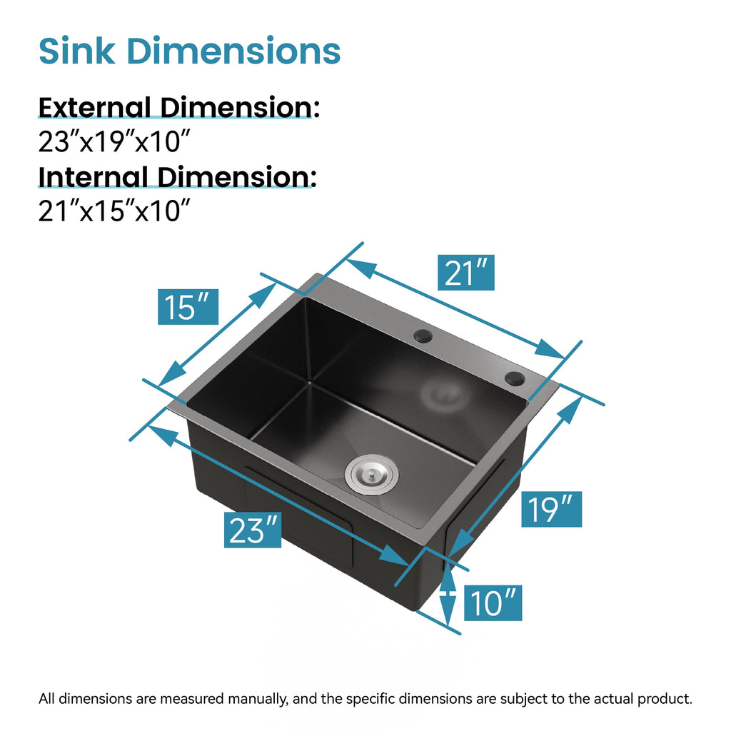 Stainless Steel Kitchen Sink with Single Bowl Undermount - Satin Finish
