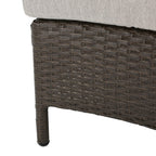 Pt Limon Modern Outdoor Single Sofa with Iron Frame – Pearl Silver or Light Brown
