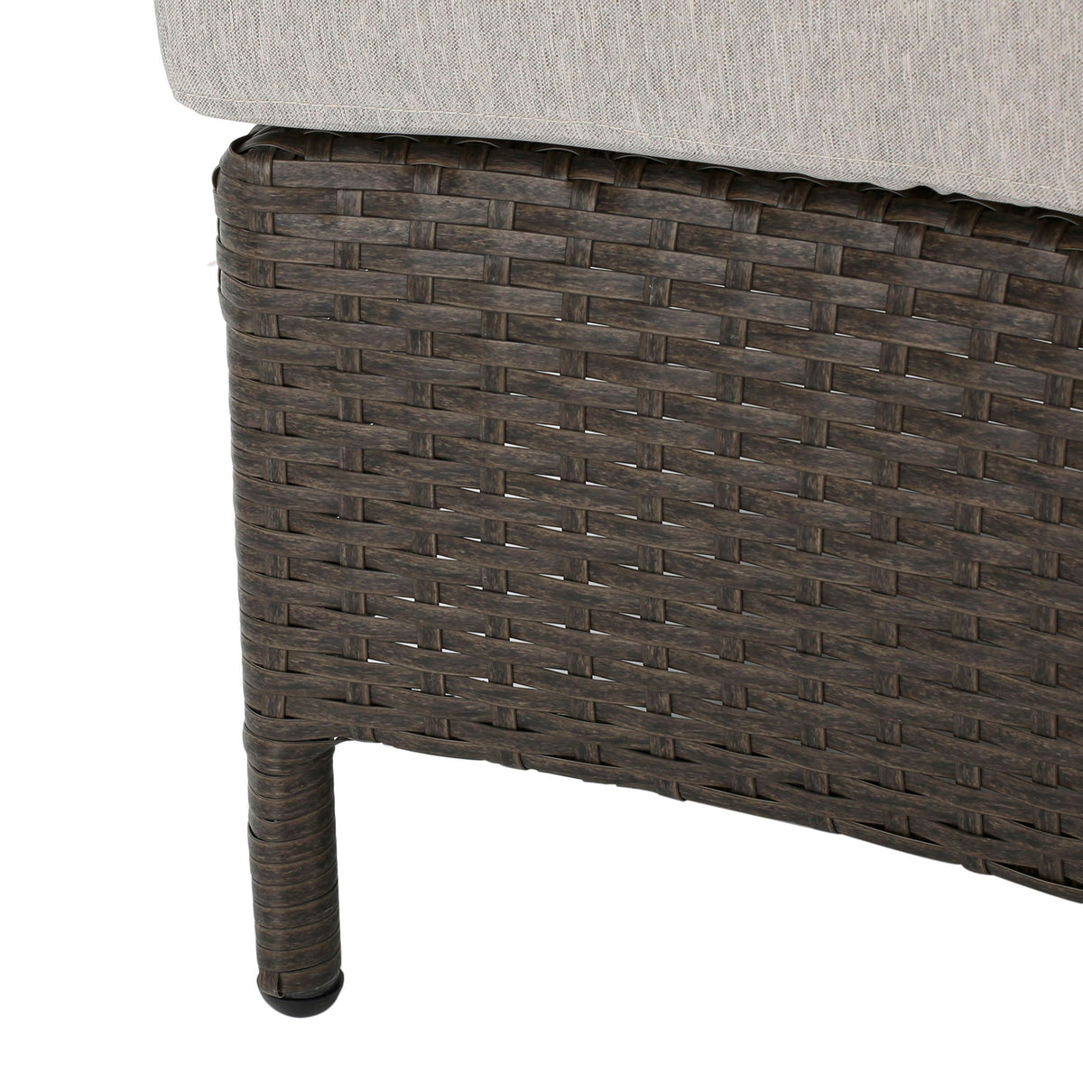 Pt Limon Modern Outdoor Single Sofa with Iron Frame – Pearl Silver or Light Brown