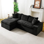 Convertible Modular Sectional Sofa with Twin Seat and Chaise - Multiple Colors