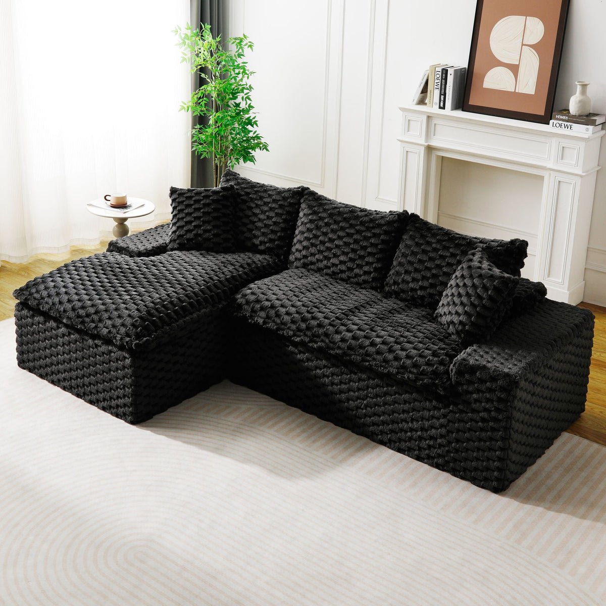 Convertible Modular Sectional Sofa with Twin Seat and Chaise - Multiple Colors
