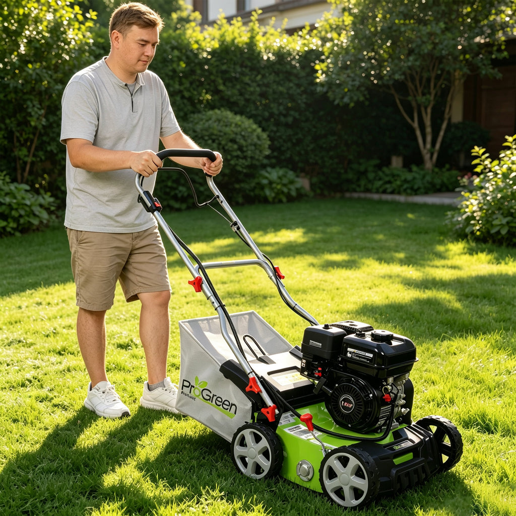 Progreen Gasoline Engine Scarifier 16in Dethatcher