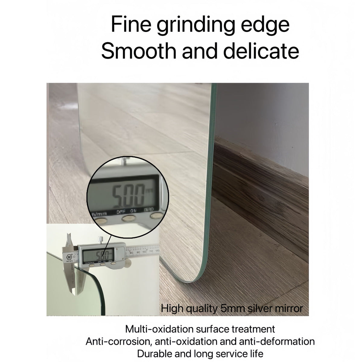 Full Body Round Corner Mirror