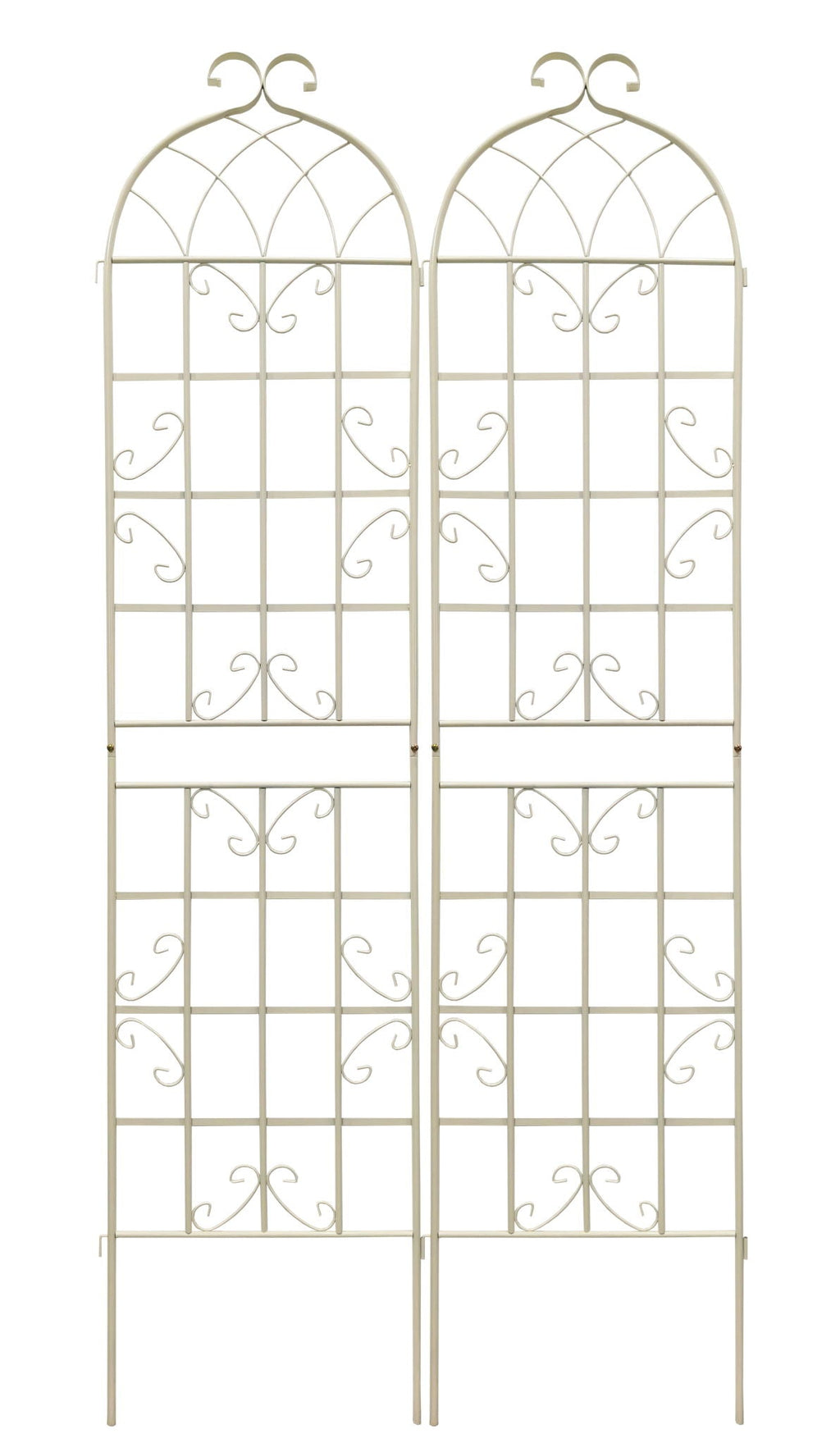 Metal Garden Rustproof Trellis for Climbing Plants – Outdoor Flower Support