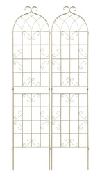 Metal Garden Rustproof Trellis for Climbing Plants – Outdoor Flower Support