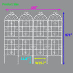 Metal Garden Rustproof Trellis for Climbing Plants – Outdoor Flower Support