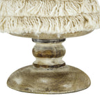 Fringes Embellished Cone with Wooden Base - Accessories