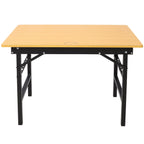 Portable Folding Work Table with Measuring Tape and Angle Finder - Black