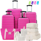 Hardshell Luggage Sets 4 Pieces with TSA Lock and Spinner Wheels - Multiple Colors