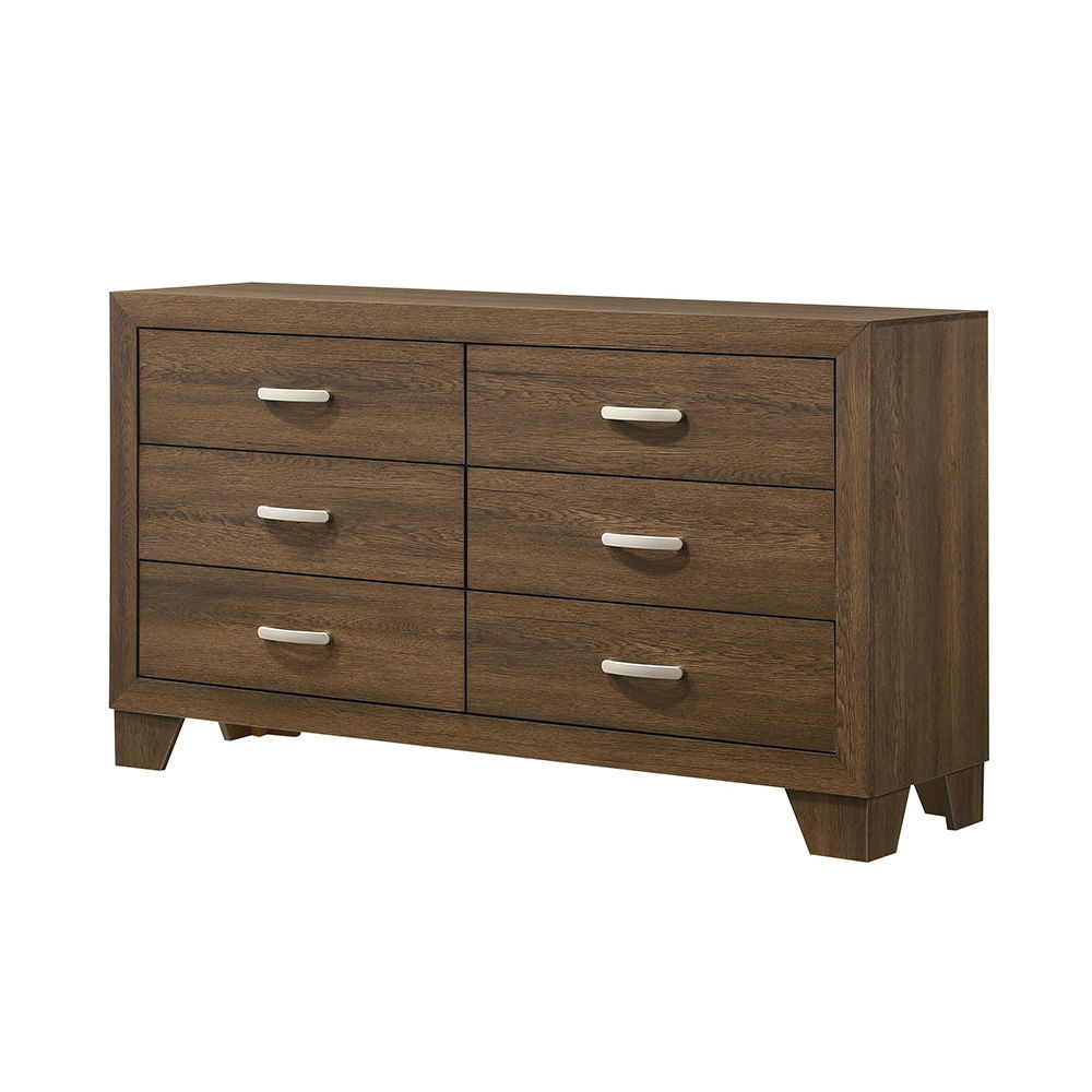 Miquell Oak Dresser with Six Drawers - Oak