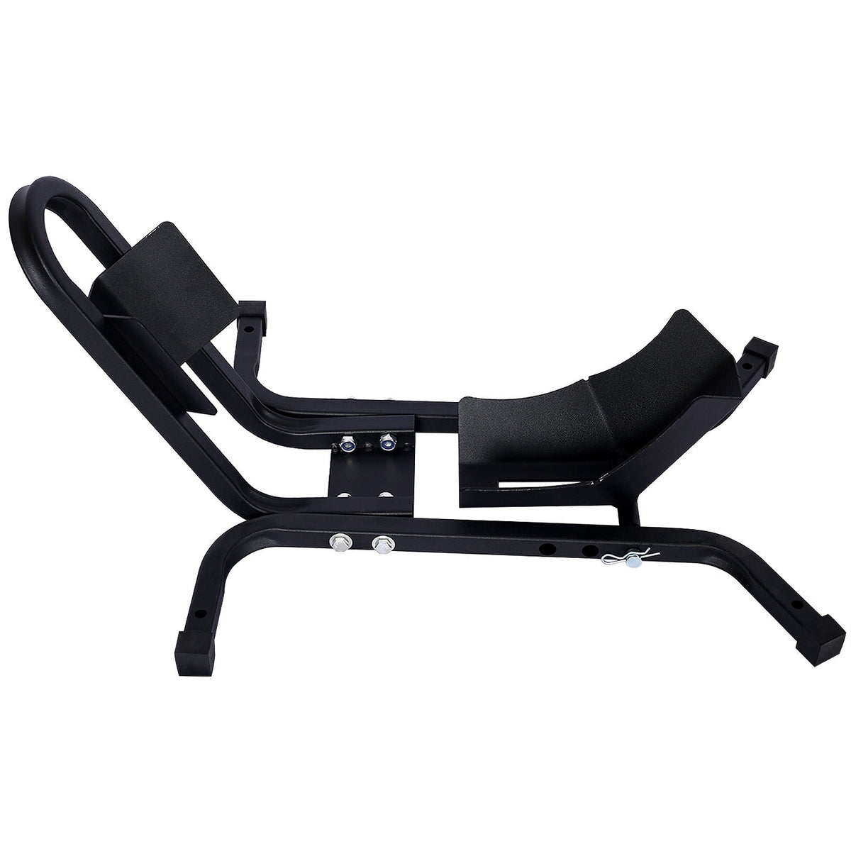 Heavy Duty Motorcycle Front Tire Chock with 1200 lb Capacity - Black
