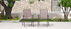 Brown 2-Piece Folding Chair with Rust-Resistant Frame - Brown