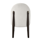 Beige Side Chair Set of 2 with Upholstered Seat - Clayten