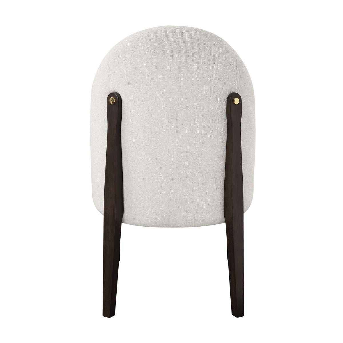 Beige Side Chair Set of 2 with Upholstered Seat - Clayten