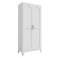 Shapely Doors Metal Storage Cabinet with Adjustable Shelves - White, Black, or Beige
