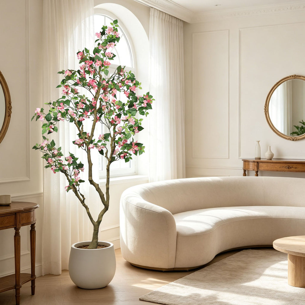 7FT Artificial Bougainvillea Tree with Realistic Details - Pink