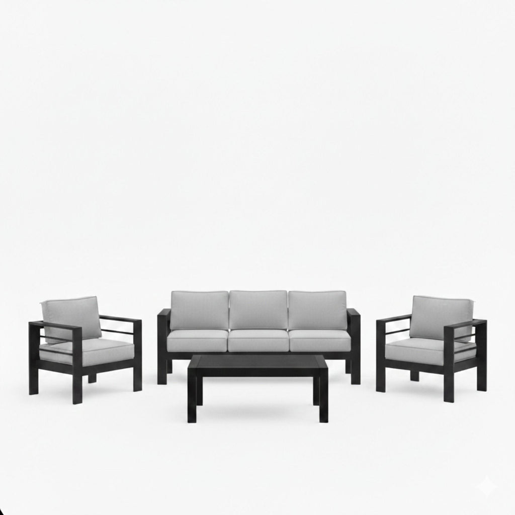 All-Weather Outdoor Patio Set with Thick Cushions - Multiple Colors