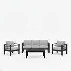 All-Weather Outdoor Patio Set with Thick Cushions - Multiple Colors