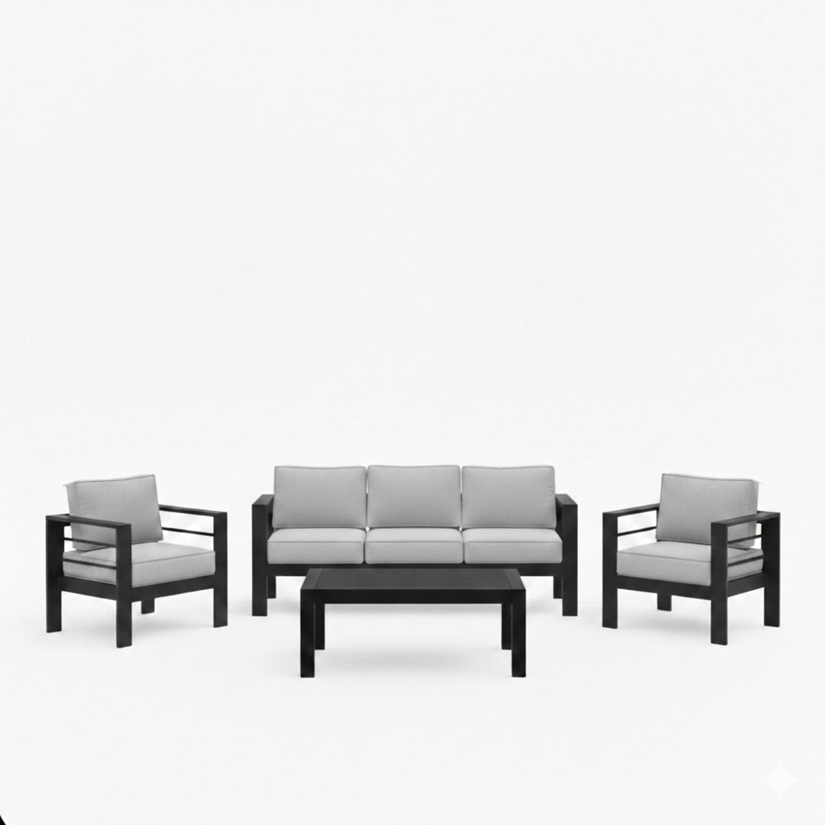 All-Weather Outdoor Patio Set with Thick Cushions - Multiple Colors