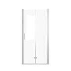 Bifold Shower Door with 6mm Tempered Glass - Brushed Nickel