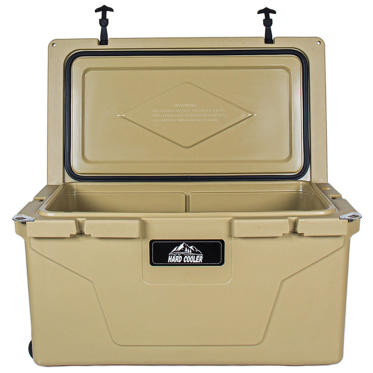 85 Quart Bear-Resistant Rotomolded Cooler with 6-Day Ice Retention - Khaki